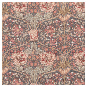 Vintag William Morris Honeysuckle Floral Pattern Stoff