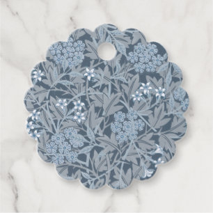 VINTAG WILLIAM MORRIS "JASMINE" FAVOR TAG GESCHENKANHÄNGER