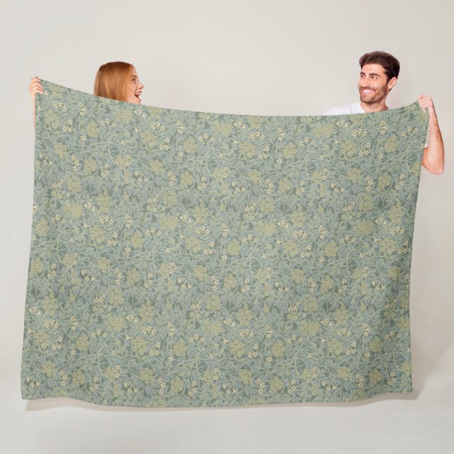 Vintag William Morris Jasmine Fleecedecke (Beispiel)