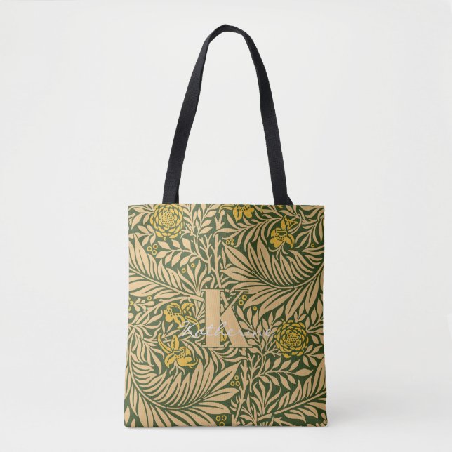 Vintag William Morris Larkspur Pattern Monogram (Vorderseite)