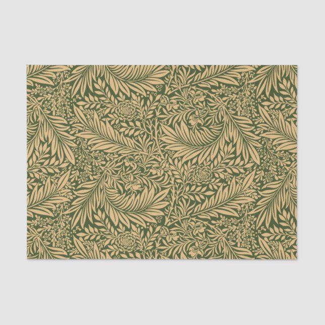 Vintag William Morris Larkspur Pattern Seidenpapier (Vorderseite)