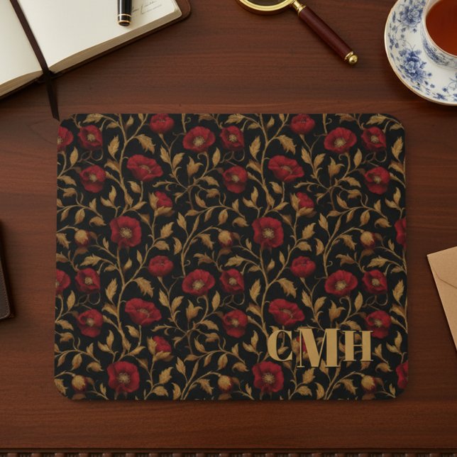 Vintag William Morris Monogram Mousepad (Von Creator hochgeladen)