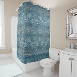 Vintag William Morris Peacock und Dragon Duschvorhang