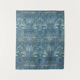 Vintag William Morris Peacock und Dragon Wandteppich