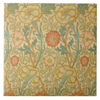 Vintag William Morris Pink und Rose Fliese