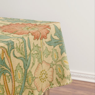 Vintag William Morris Pink und Rose Tischdecke