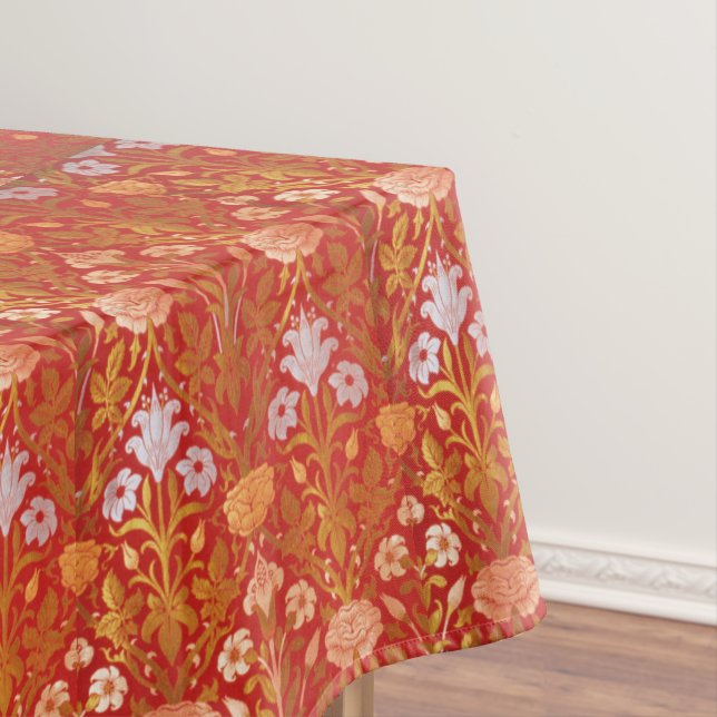 Vintag William Morris Rose und Lily Tischdecke (Beispiel)