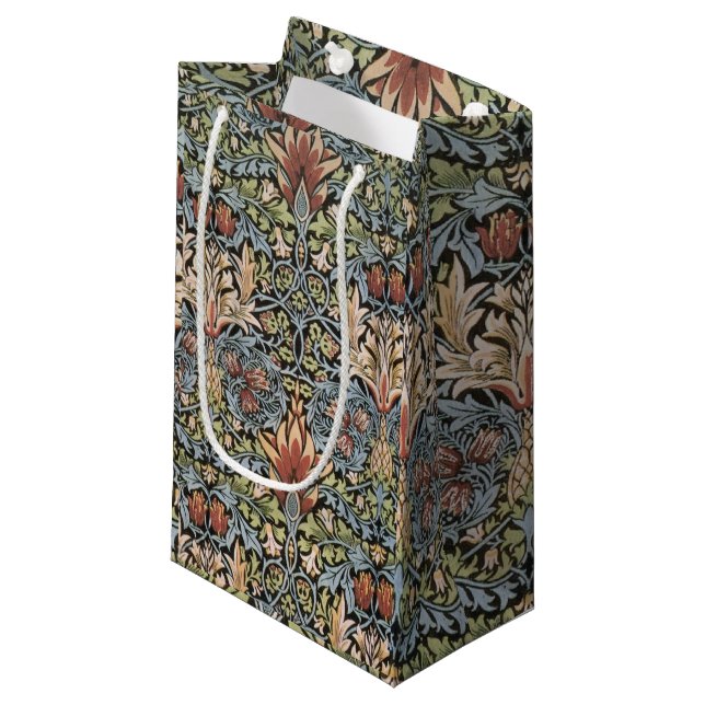 Vintag William Morris Snakehead Kleine Geschenktüte (Vorderseite Schrägansicht)