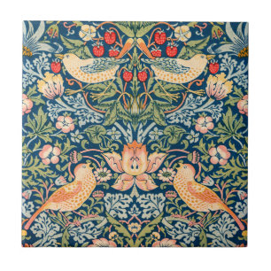Vintag William Morris Strawberry Dieb, Retro Fliese