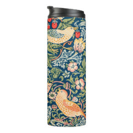 Vintag William Morris 'Strawberry Diief' Muster Thermosbecher