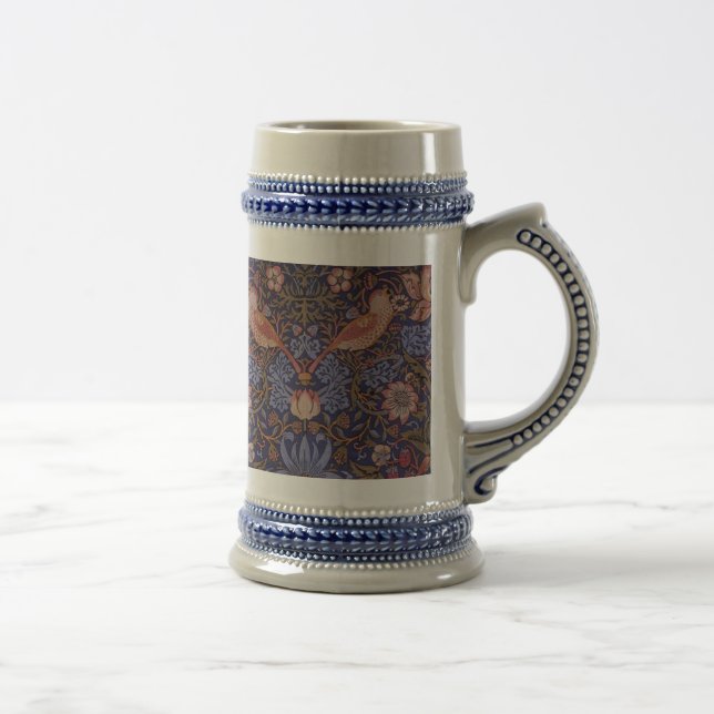 Vintag William Morris Strawberry Thief Bierglas (Rechts)
