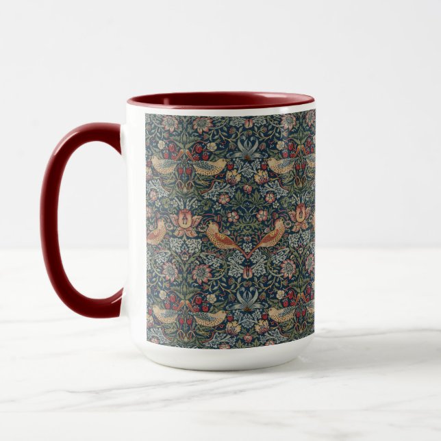Vintag William Morris Strawberry Thief Tasse (Links)