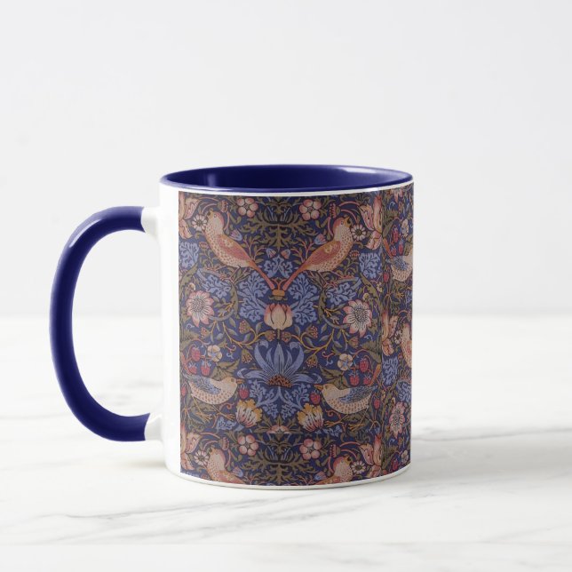 Vintag William Morris Strawberry Thief Tasse (Links)