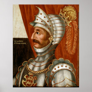 Vintag William The Eroberer Malerei Poster