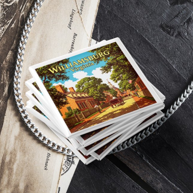 Vintag Williamsburg Virginia Magnet (Von Creator hochgeladen)