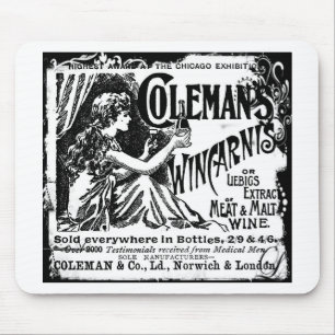 Vintag Wincarnis Tonic Ad Mousepad