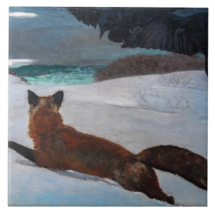 Vintag Winslow Homer Fox Hunt Poster Fliese