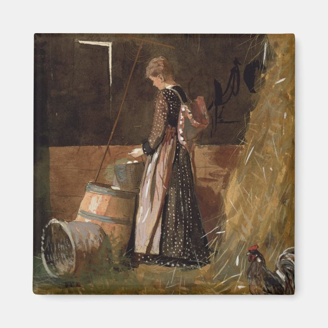 Vintag Winslow Homer Frischeier Magnet (Vorne)