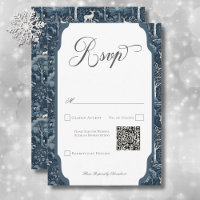 Vintag Winter William Morris Elegant Wedding QR