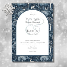 Vintag Winter William Morris Elegante Hochzeit