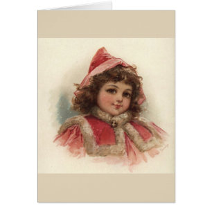 Vintag - WinterOutfit des kleinen Mädchens,