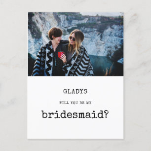 Vintag Wirst du mein Foto sein? Postkarte