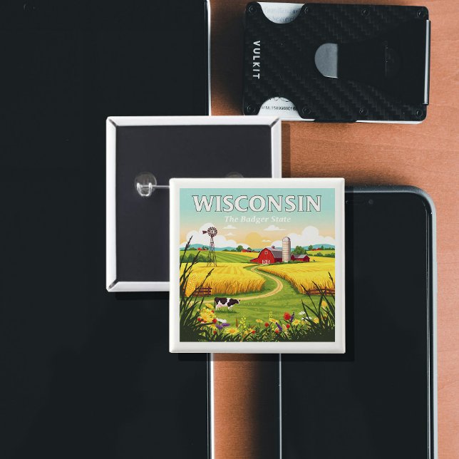 Vintag Wisconsin Button (Von Creator hochgeladen)
