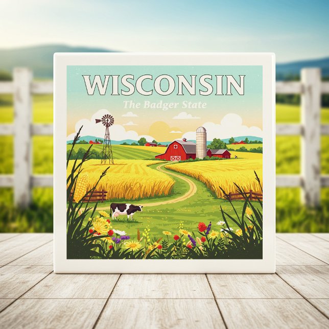 Vintag Wisconsin Fliese (Von Creator hochgeladen)