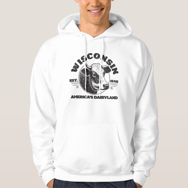 Vintag Wisconsin Hoodie (Vorderseite)