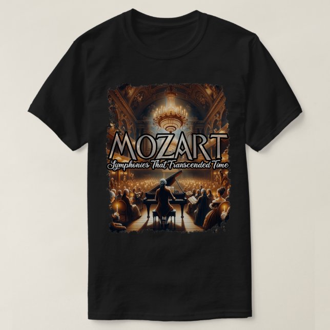 Vintag Wolfgang Amadeus Mozart T-Shirt (Design vorne)