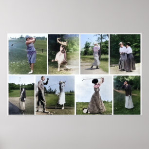Vintag Women Golfers Poster