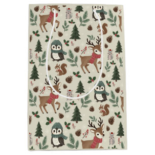 Vintag Woodland Baby Deodsy Weihnachten Mittlere Geschenktüte
