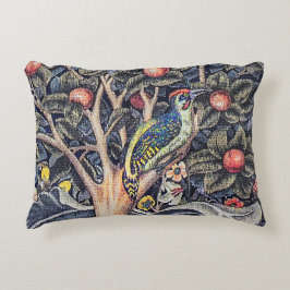 Vintag Woodpecker Floral Tapestes William Morris Dekokissen