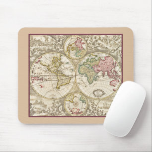 VINTAG WORLD MAP Mousepad