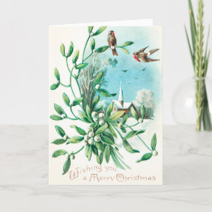 Vintag wünschen Ihnen frohe Weihnachten (1910)