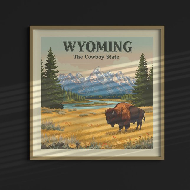 Vintag Wyoming Poster (Von Creator hochgeladen)