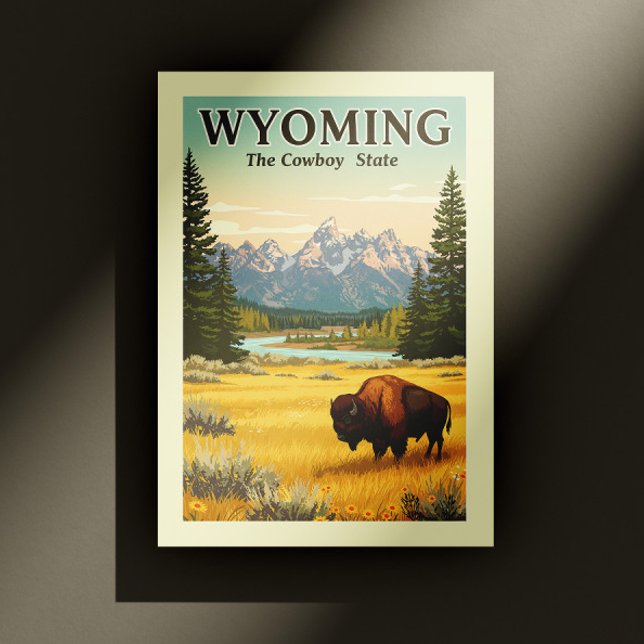 Vintag Wyoming Postkarte (Von Creator hochgeladen)