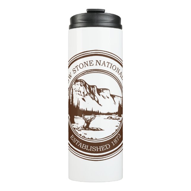 Vintag Yellowstone Nationalpark - Tumbler Thermosbecher (Vorderseite)