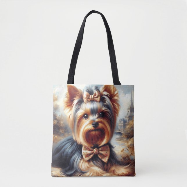 Vintag Yorkshire Terrier Painting (Vorderseite)