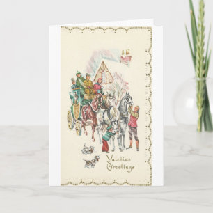 Vintag Yuletide Greetings Feiertagskarte