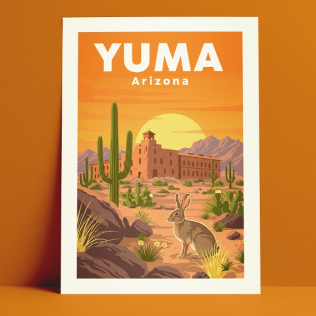 Vintag Yuma Arizona Postkarte (Von Creator hochgeladen)