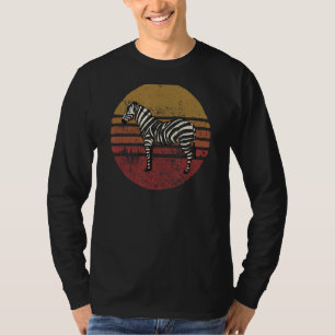 Vintag Zebra Retro Style Zebra T-Shirt