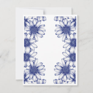 Vintag zeichnend lila Tag Mitteilungskarte