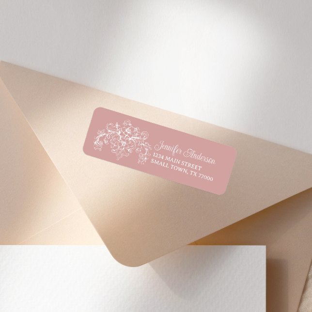 Vintag zeitlose Blütenpink-Babydusche (Von Creator hochgeladen)