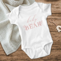 Vintag zeitlose, florenrosa Babybär