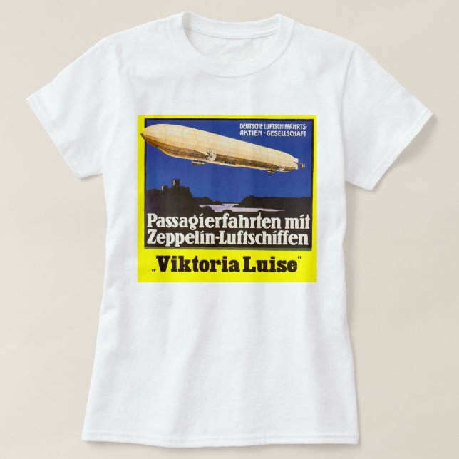 Vintag Zeppelin Viktoria Luise T-Shirt (Design vorne)
