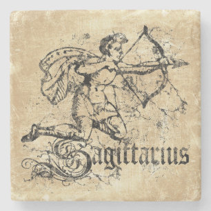 Vintag Zodiac Sagittarius Steinuntersetzer