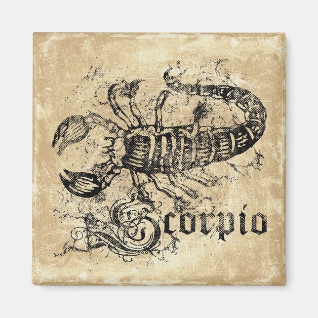 Vintag Zodiac Scorpio Magnet (Vorne)