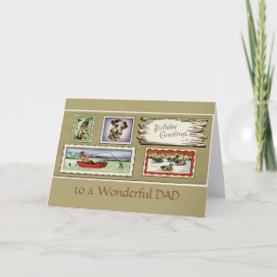 Vintag zu einer wunderschönen Vater Geburtstagskar Karte
