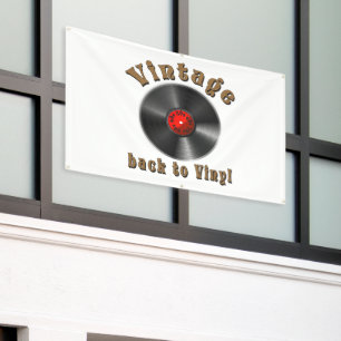 Vintag - Zurück zu Vinyl ist der Rekord zurück Banner